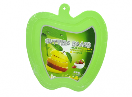 Imagen de TABLA P/CORTAR FORMA MANZANA DIFERENTES COLORES L30*27*H0.3CM