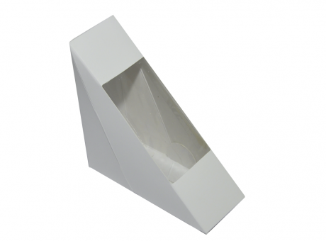 Imagen miniatura de CAJA PARA SANDWICH BL CON VISOR 12X5X12 GE