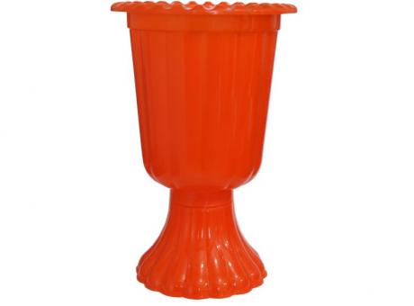 MACETA PLASTICA (13X19) NARANJA