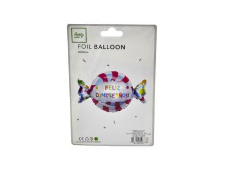 Imagen de GLOBO "FELIZ CUMPLEAÑOS" (48X68CM) CARAMELO XX
