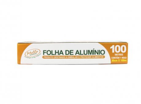 Imagen de MLL PAPEL DE ALUMINIO 30CM X 100M CAJA 6 UNIDADES MELLO