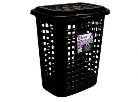 Imagen de CANASTA PLASTICO P/ ROPA 60 LT R.9104 PR R/9104PR