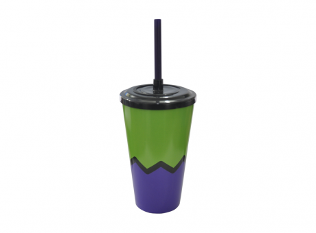 Imagen miniatura de VASO PLAST. CON PAJITA R.2682 HULK BEZAVEL/2682