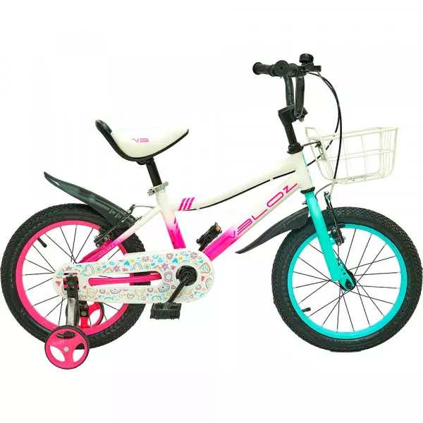 Imagen miniatura de BICICLETA VELOZ ARO 16 STARLET TURQUESA/ROSA