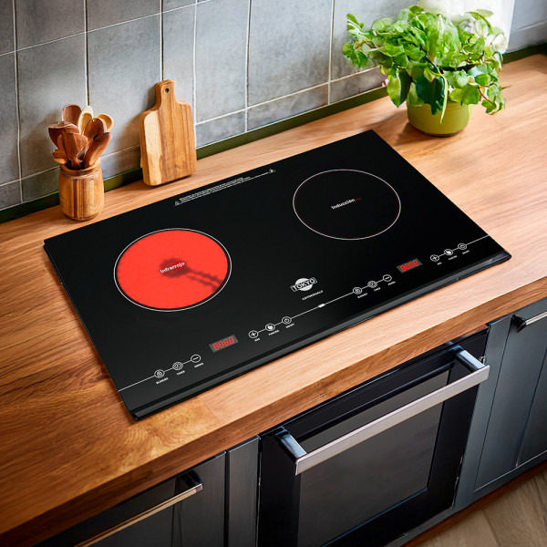 Imagen de PLACA DUAL VITRO TOKYO  TOKDUALI 2ZONAS 1 INDUCC 1 INFRARROJO