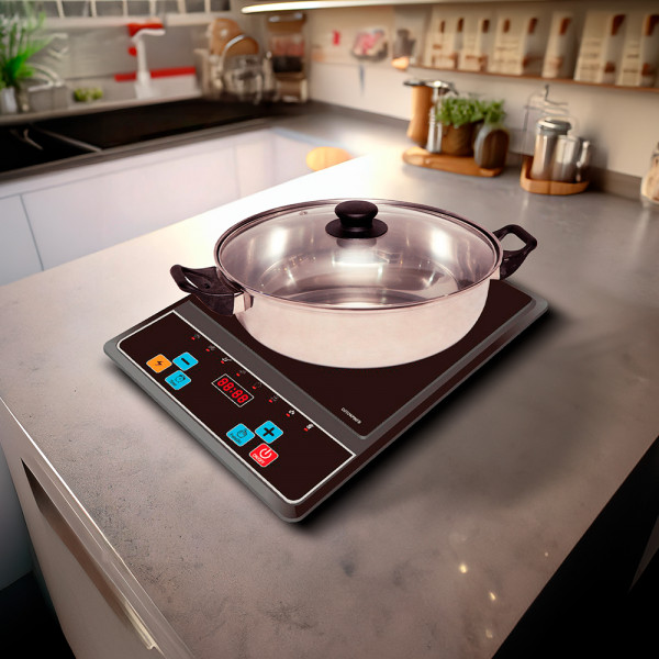 Imagen de PLACA INFRARROJA TOKYO + OLLA 2000W MULTIFUNCIÓN CON TIMER