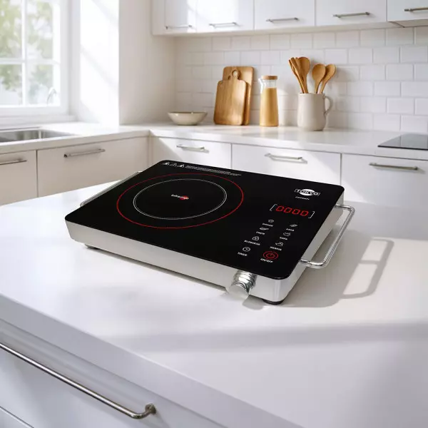 Imagen miniatura de PLACA INFRARROJA TOKYO CON ASAS DISPLAY LED + PANEL TOUCH C/TIMER