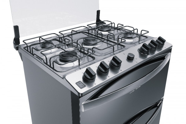 Imagen de COCINA WHIRLPOOL WFD5NARRUW 5H INOX DOBLE HORNO
