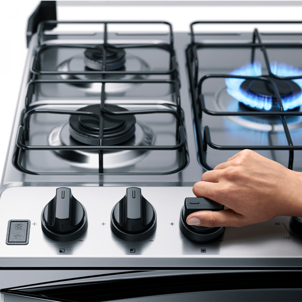 Imagen de COCINA WHIRLPOOL WFD5NCR 5H INOX DOBLE HORNO