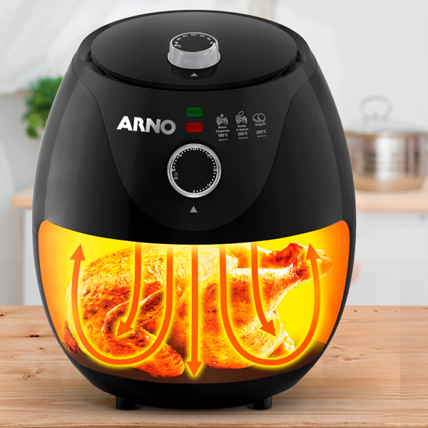 Imagen de FREIDORA ARNO AIR FRY EZFP 3.2L NEGRO 220V 1200W