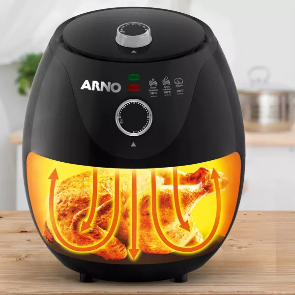 Imagen miniatura de FREIDORA ARNO AIR FRY EZFP 3.2L NEGRO 220V 1200W