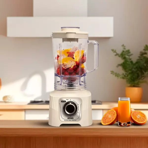 Imagen miniatura de LICUADORA ARNO LN64 POWER MAX MARFIL 1400W-220V