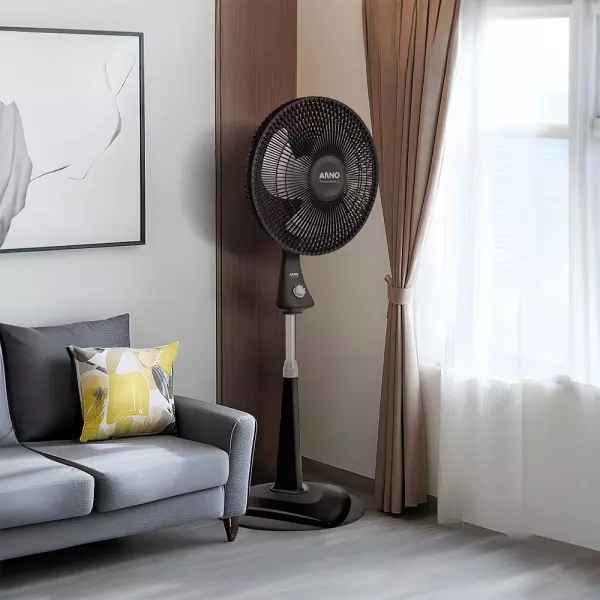 Imagen miniatura de VENTILADOR DE PIE ARNO TROPICAL PLUS 3V NEGRO 220V 50HZ