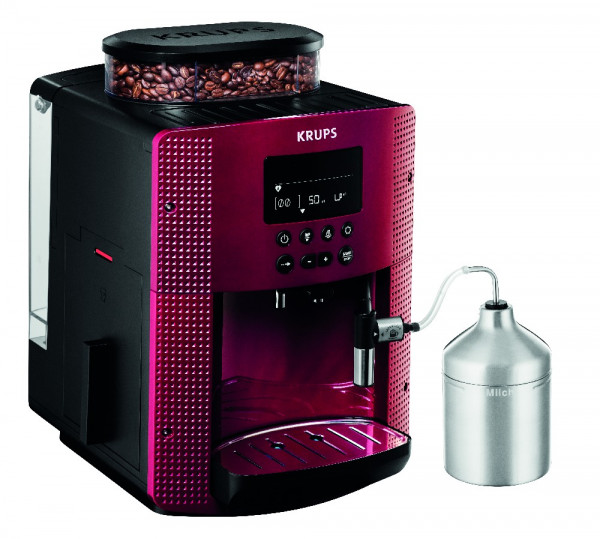 CAFETERA KRUPS ESPRESSO DISPLAY ESSENTIAL RED EA816 1.7L - Sansei