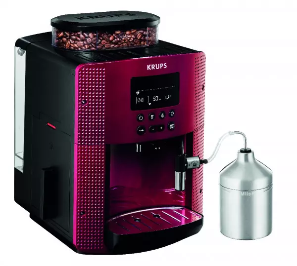 Imagen miniatura de CAFETERA KRUPS ESPRESSO DISPLAY ESSENTIAL RED EA816 1.7L