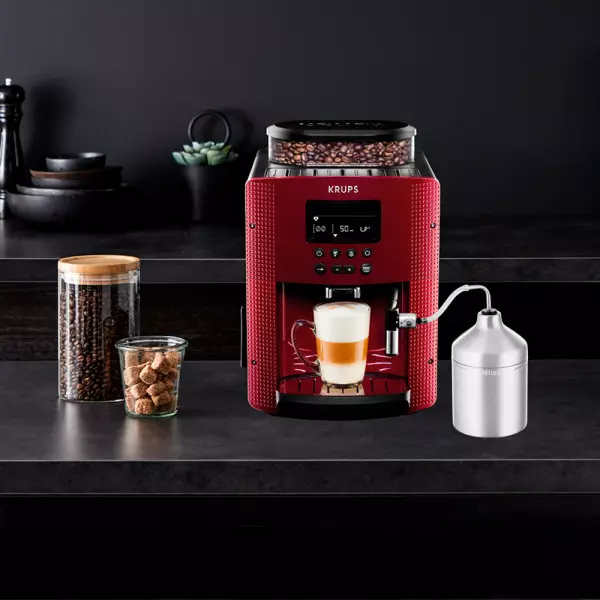 Imagen miniatura de CAFETERA KRUPS ESPRESSO DISPLAY ESSENTIAL RED EA816 1.7L
