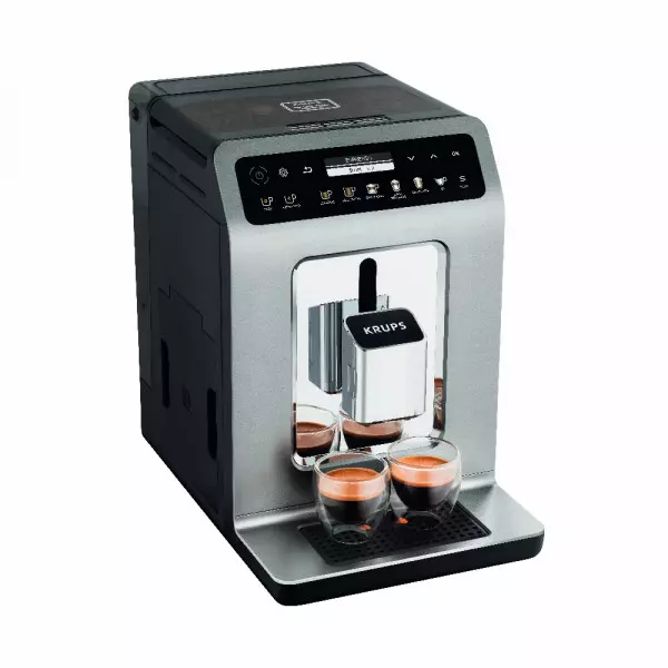Imagen miniatura de CAFETERA KRUPS ESP EVIDENCE+TITAN+XS6000  EA894T10 + RECIP LECHE 1450W C/ADAPTADOR
