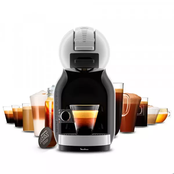 Imagen miniatura de CAFETERA DOLCE GUSTO MOULINEX MINI ME ARCTIC GREY + ADAPTADOR