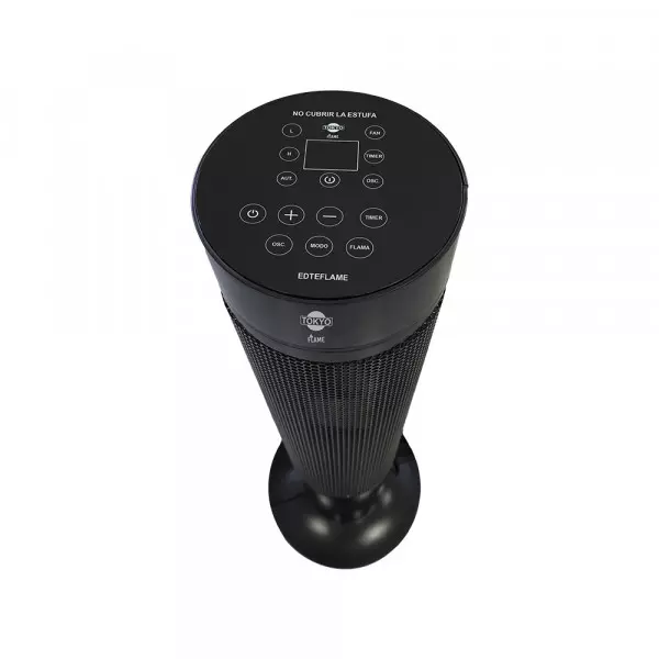 Imagen miniatura de ESTUFA TORRE TOKYO FLAME DIGITAL CON FUNCION VENTILADOR C/CONTROL Y TIMER 8 HS 2