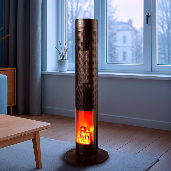 Imagen de ESTUFA TORRE TOKYO FLAME DIGITAL CON FUNCION VENTILADOR C/CONTROL Y TIMER 8 HS 2