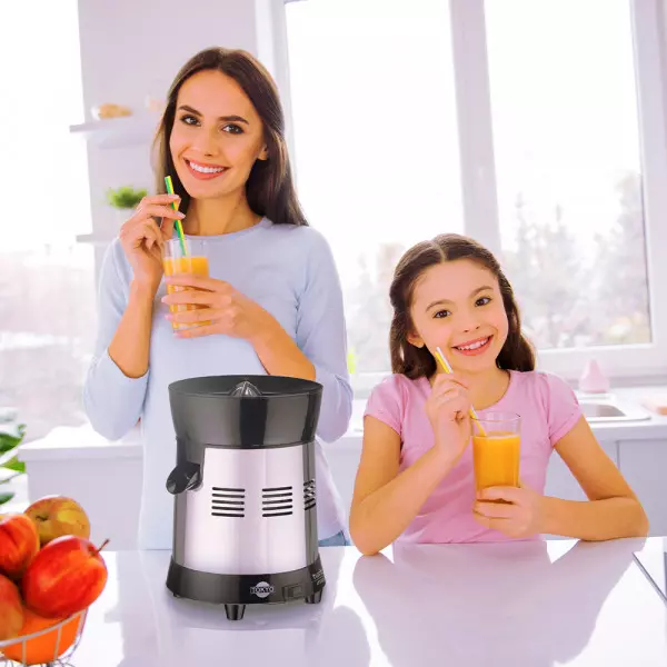 Imagen miniatura de EXPRIMIDOR TOKYO TURBO PRO INOX 250W 2 CONOS + VASO+TAPA