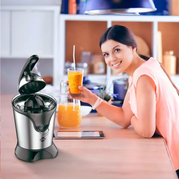 Imagen miniatura de EXPRIMIDOR TOKYO TOK-BL INOX CITRUS JUICER 180W