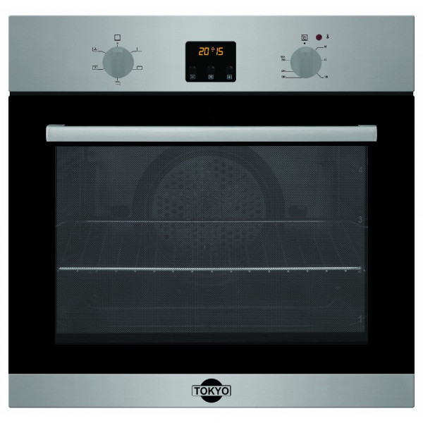 Imagen miniatura de HORNO ELEC EMPOTRABLE TOKYO ELISA 60L INOX DIGITAL CON CONVECTOR Y ESPIEDO