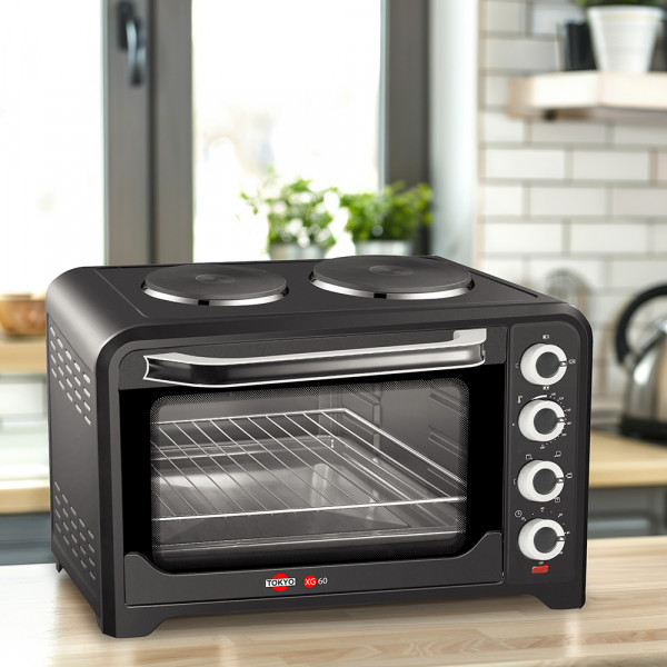 Imagen de HORNO TOKYO XG 60L 2 PLACAS ELECTRICAS 2200W CONVECTOR
