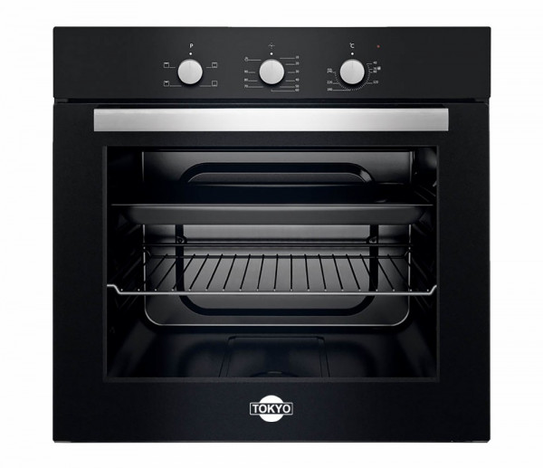 HORNO ELEC EMPOTRABLE TOKYO ZARA 60L BLACK CON CONVECTOR