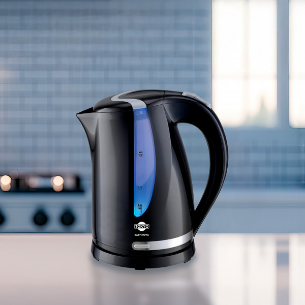 Imagen de HERVIDORA TOKYO EASY NOVA BLACK NEGRA JARRA PLASTICA 1,7 L