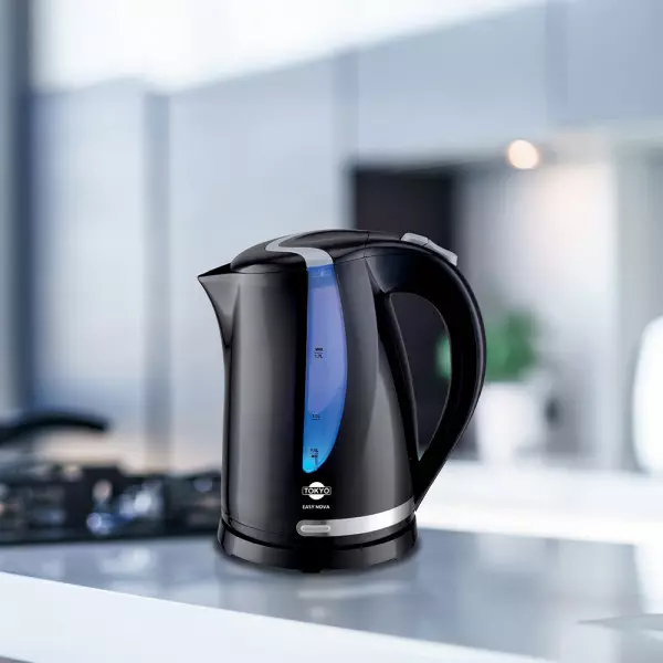 Imagen miniatura de HERVIDORA TOKYO EASY NOVA BLACK NEGRA JARRA PLASTICA 1,7 L