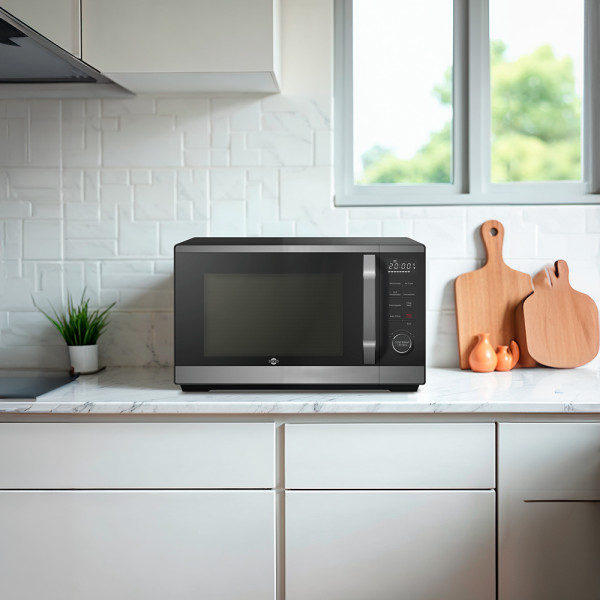 Imagen de MICROONDAS AIRFRYER + GRILL TOKYO 23 LTS. INTERIOR ACERO INOX PANTALLA LED 1.300