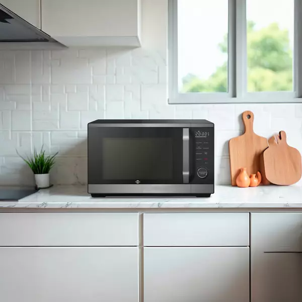 Imagen miniatura de MICROONDAS AIRFRYER + GRILL TOKYO 23 LTS. INTERIOR ACERO INOX PANTALLA LED 1.300