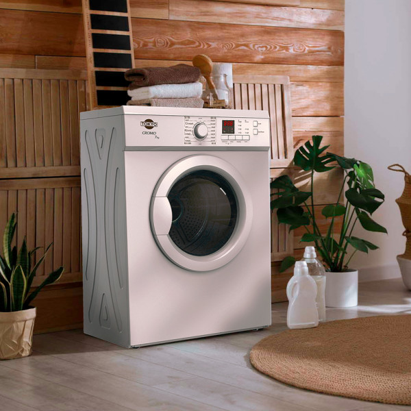 Imagen de SECARROPAS TOKYO CROMO TOK7CRO 7KGS BLANCO C/DISPLAY LED.16 PROG. TAMBOR INOX