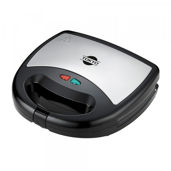 SANDWICHERA TOKYO 3 EN 1 GRILL WAFLE DONAS  NEGRO INOX