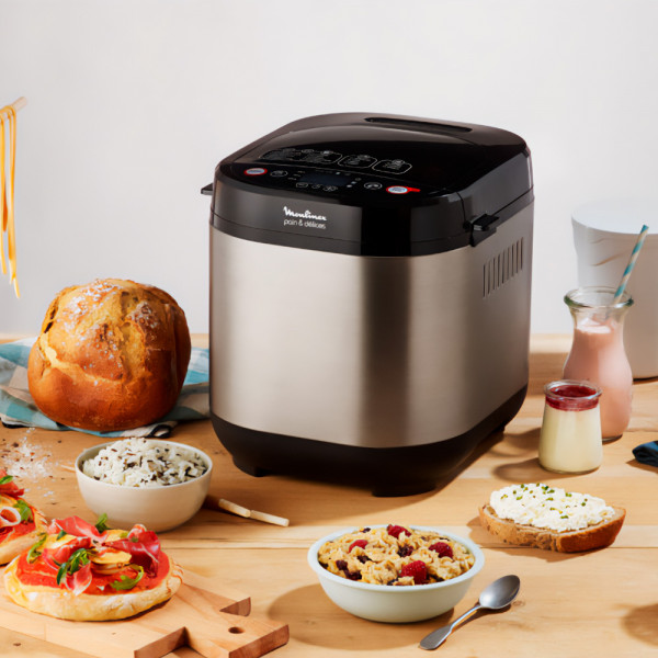 Imagen de MAQUINA DE PAN MOULINEX OW240E30 INOX 20 PROG. 1K 720W
