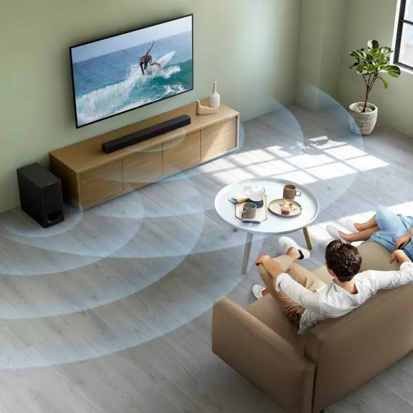 Imagen miniatura de BARRA DE SONIDO SONY HT-S350 320W 2.1 SUBWOOFER INALAMBRICO HDMI BL