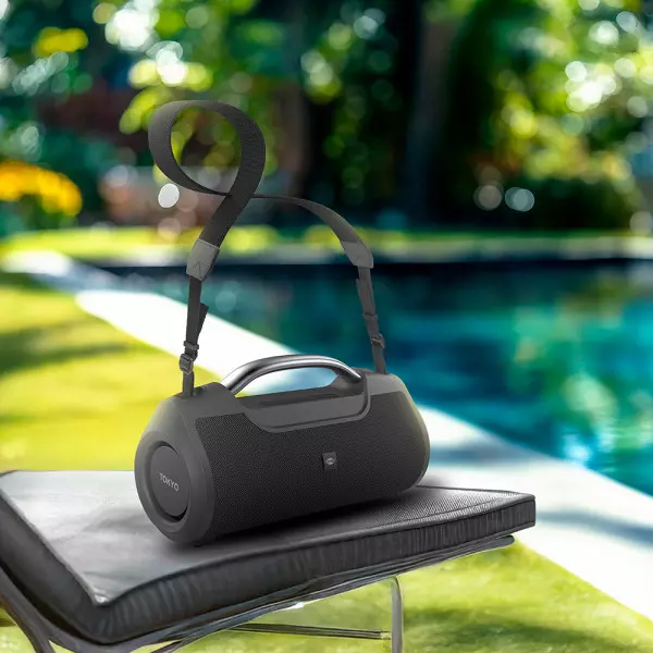 Imagen miniatura de SPEAKER PORTATIL TOKYO STORM BT 5.0 - 4*1800 MAH 60W- VOLT.CARGA -IPX5- FUNCION