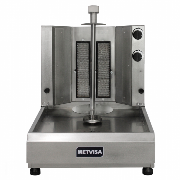 ASADOR A GAS SHAWARMA METVISA 2 QUEMADORES