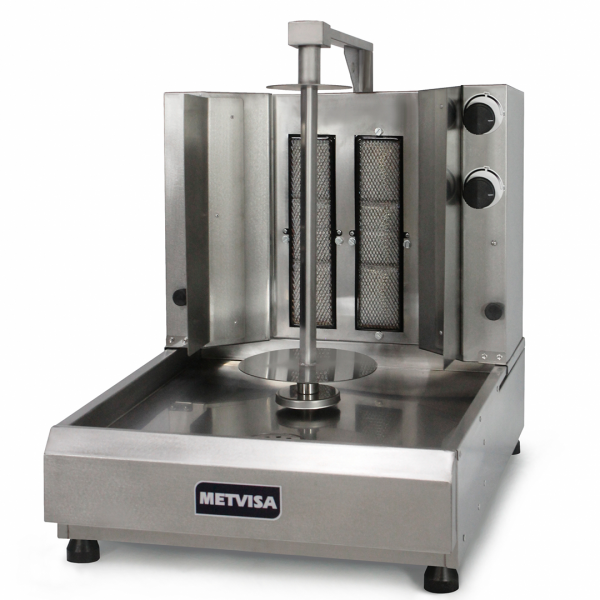 Imagen de ASADOR A GAS SHAWARMA METVISA 2 QUEMADORES