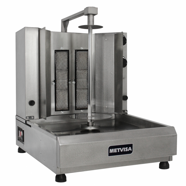 Imagen de ASADOR A GAS SHAWARMA METVISA 2 QUEMADORES