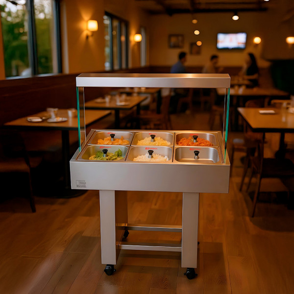 Imagen de BUFETERA EDANCA BBMM-06-220V  6 CUBAS CALIENTES