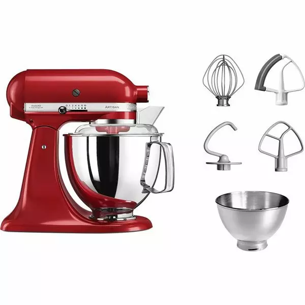Imagen miniatura de BATIDORA KITCHENAID ARTISAN 5KSM175PSEER EMPIRE RED 4.8L BOWL EXTRA