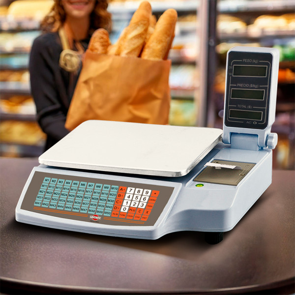 Imagen de BALANZA COMERCIAL TOKYO IND ACS-P2 CON IMPRESORA 10GR A 30KG-PARA 5 DIGITOS 220