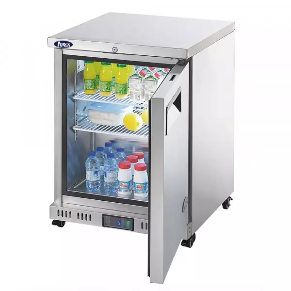 Imagen miniatura de CONGELADOR SLIM INOX ATOSA MOD. MBC24F 1PTA 105 LTS -18 A -22