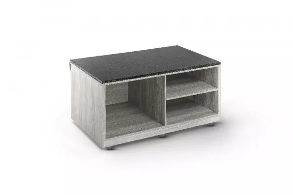 Imagen miniatura de MESA DE APOYO P/ VITRINAS SHOWCASE ECOSILKON MOD MASC12 COLOR GRIS LUNA
