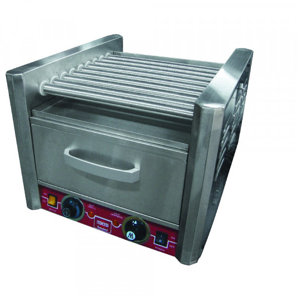 Imagen de SALCHICHERA TOKYO IND C/CALIENTA PAN LR-HD-11C 11RODILLOS 1.5KW 66X38X39CMS