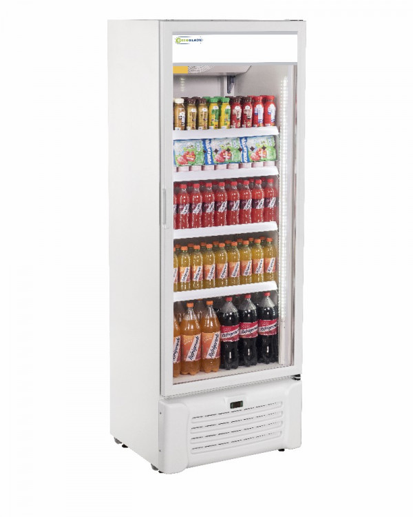Imagen de VISICOOLER ECOSILKON MULTIUSO PUERTA DE VIDRIO C/ LUZ LED MOD VCM600 BLANCA 600L