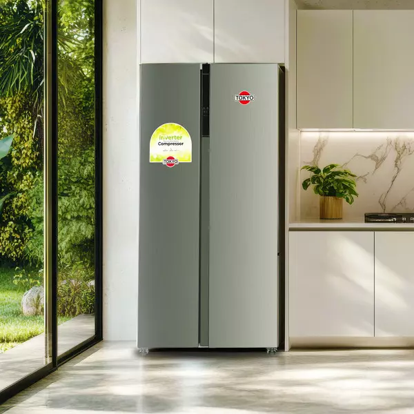 Imagen miniatura de HELADERA SIDE BY SIDE TOKYO INOX INVERTER NO FROST