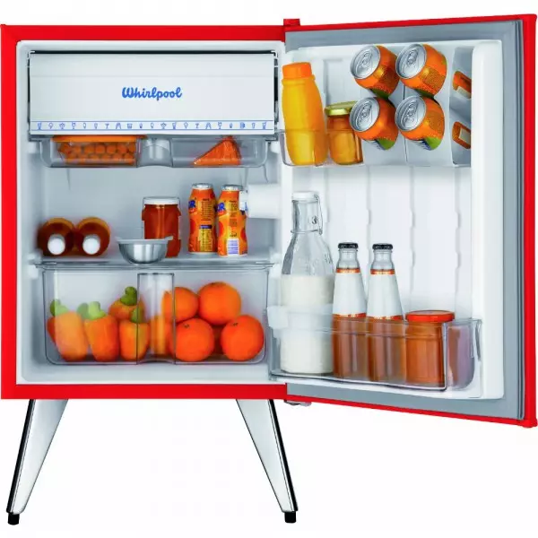 Imagen miniatura de FRIGOBAR WHIRLPOOL VINTAGE WRA08BVD ROJO 76L FRIO HUMEDO + ADAPTADOR